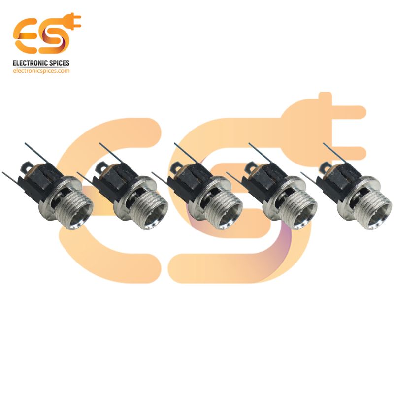 Lot De 5 Connecteurs Femelles DC 6.3mm X 3mm Aexit - Pour Câbles D'alimentation, Remplacement Facile
